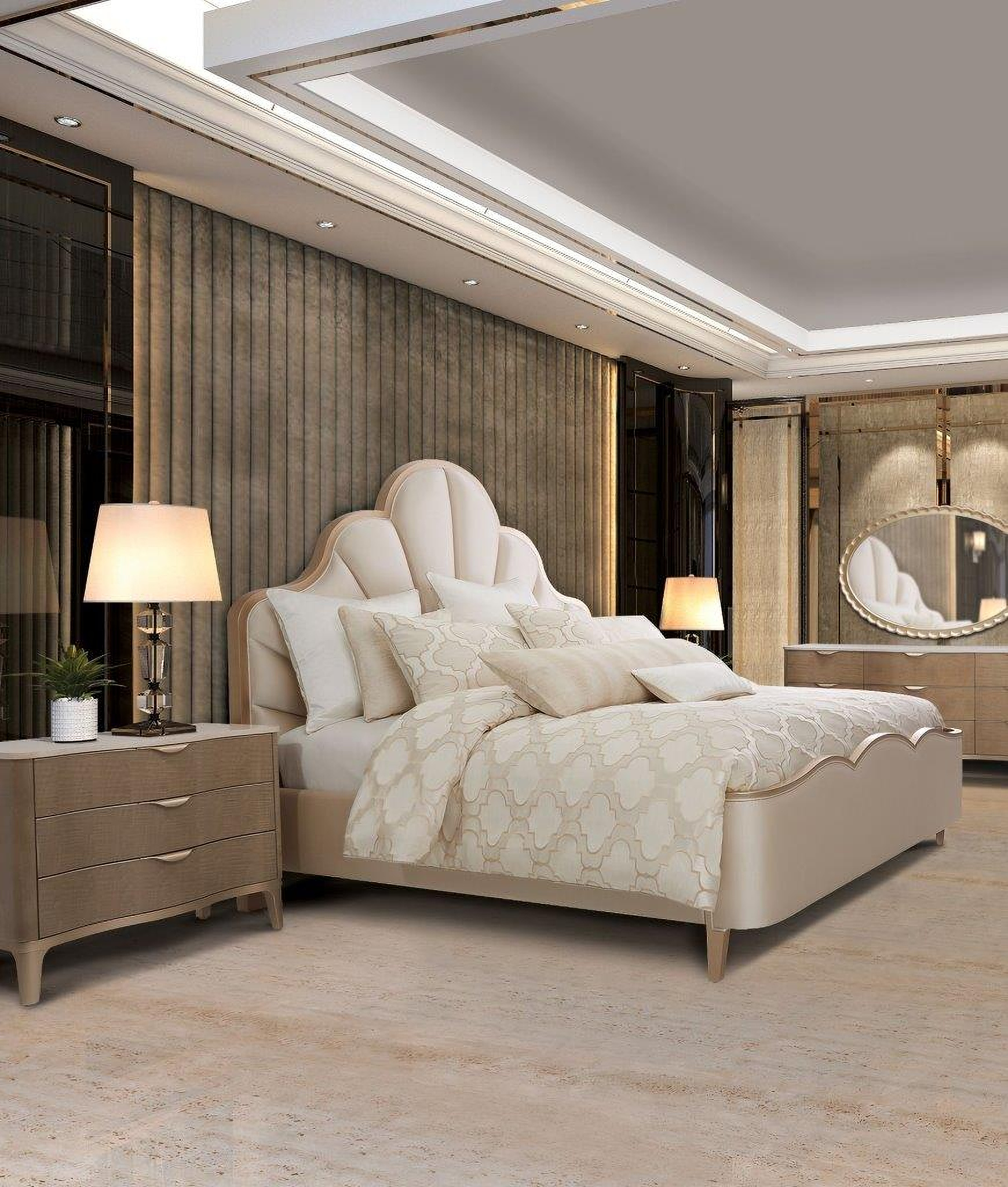 Spectrum Pearl 10 Piece King Comforter Set