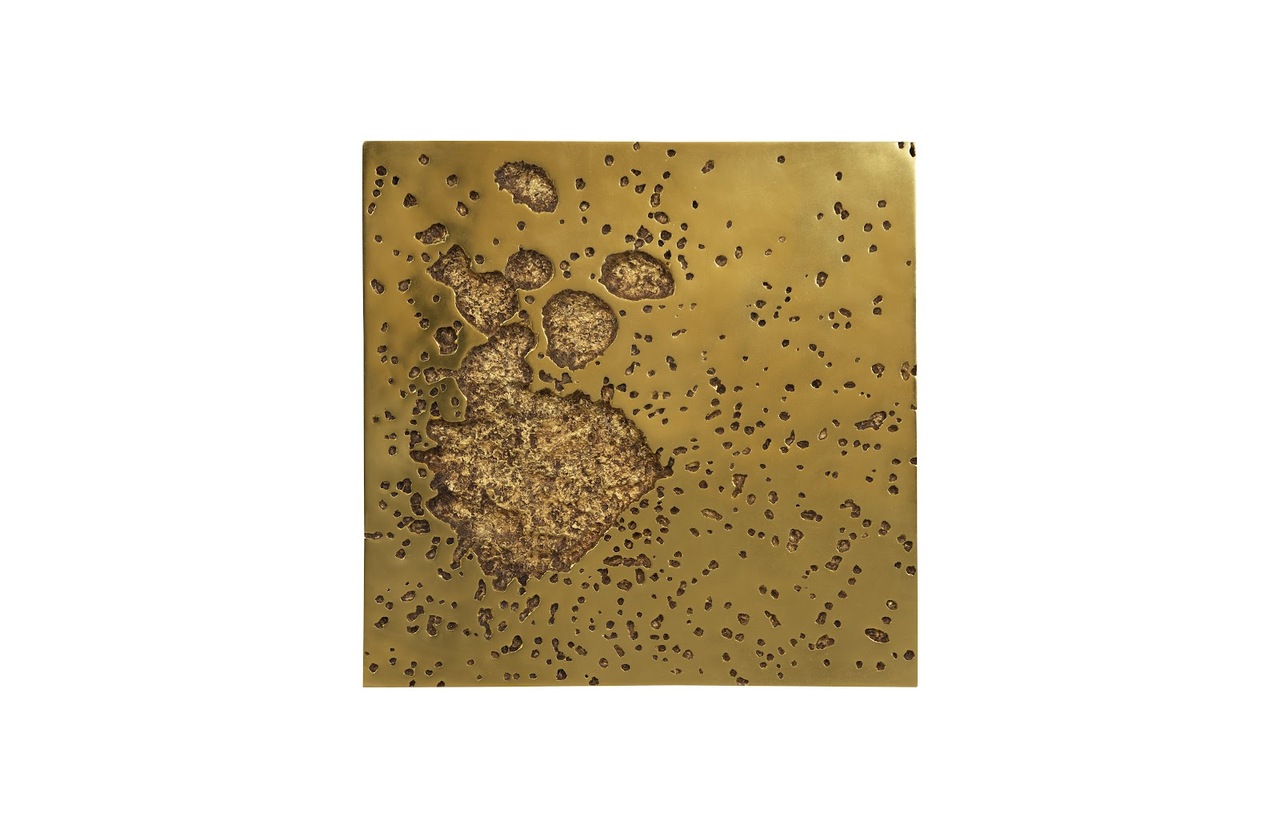 Splotch Square Wall Art In Gold by Phillips Collection | 1StopBedrooms