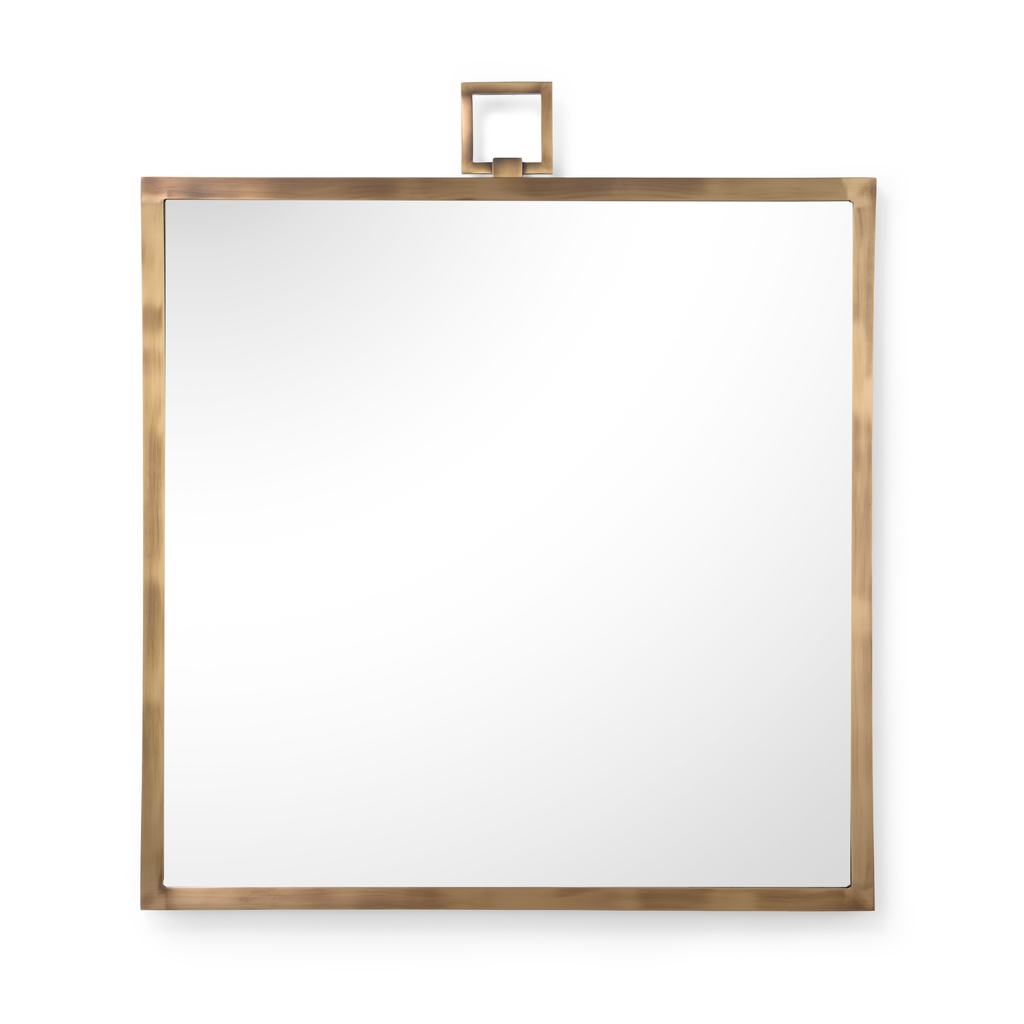 Square Mirror In Gold by Chelsea House | 1StopBedrooms