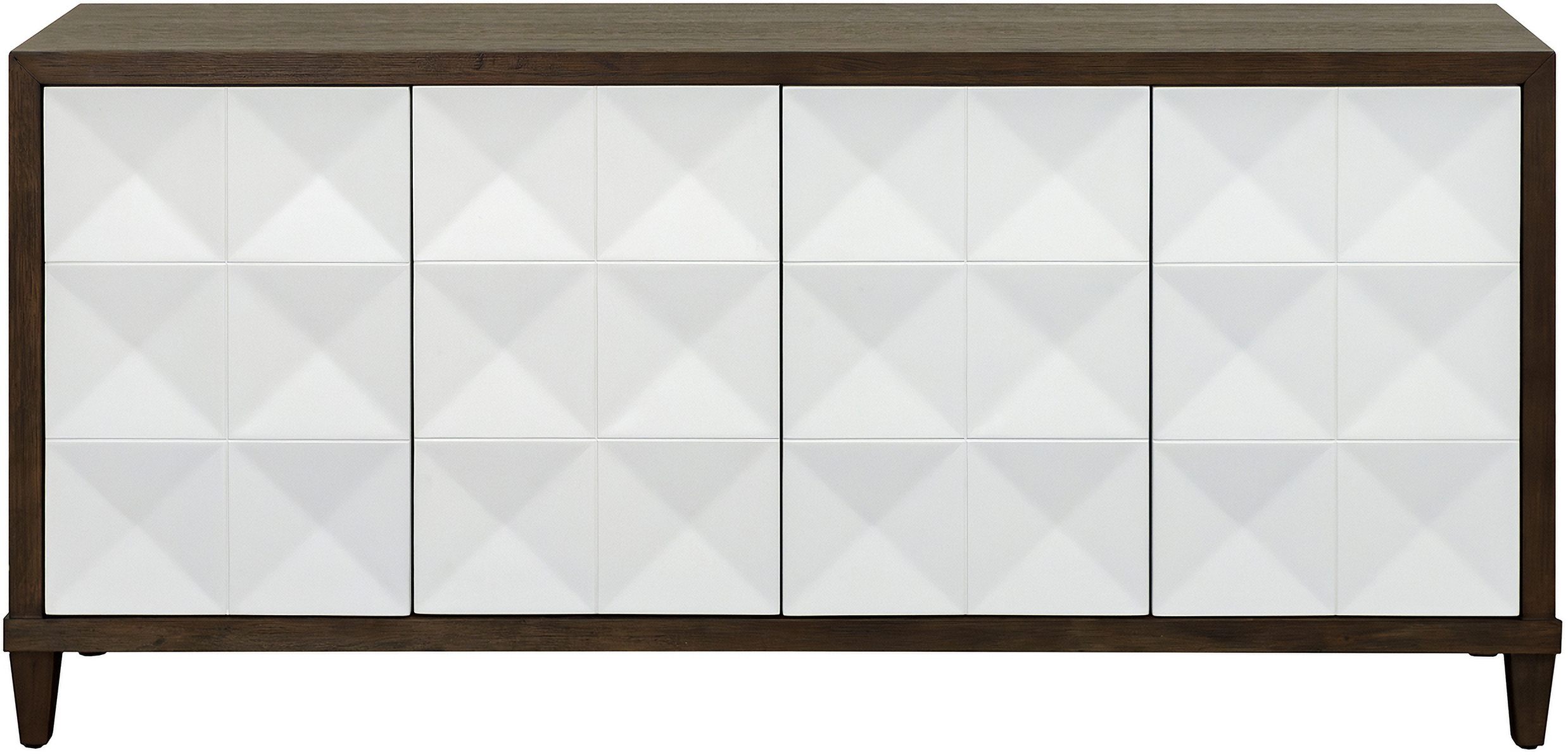 Stellar Modern Wood 80 Inch Console with Doors In Brown