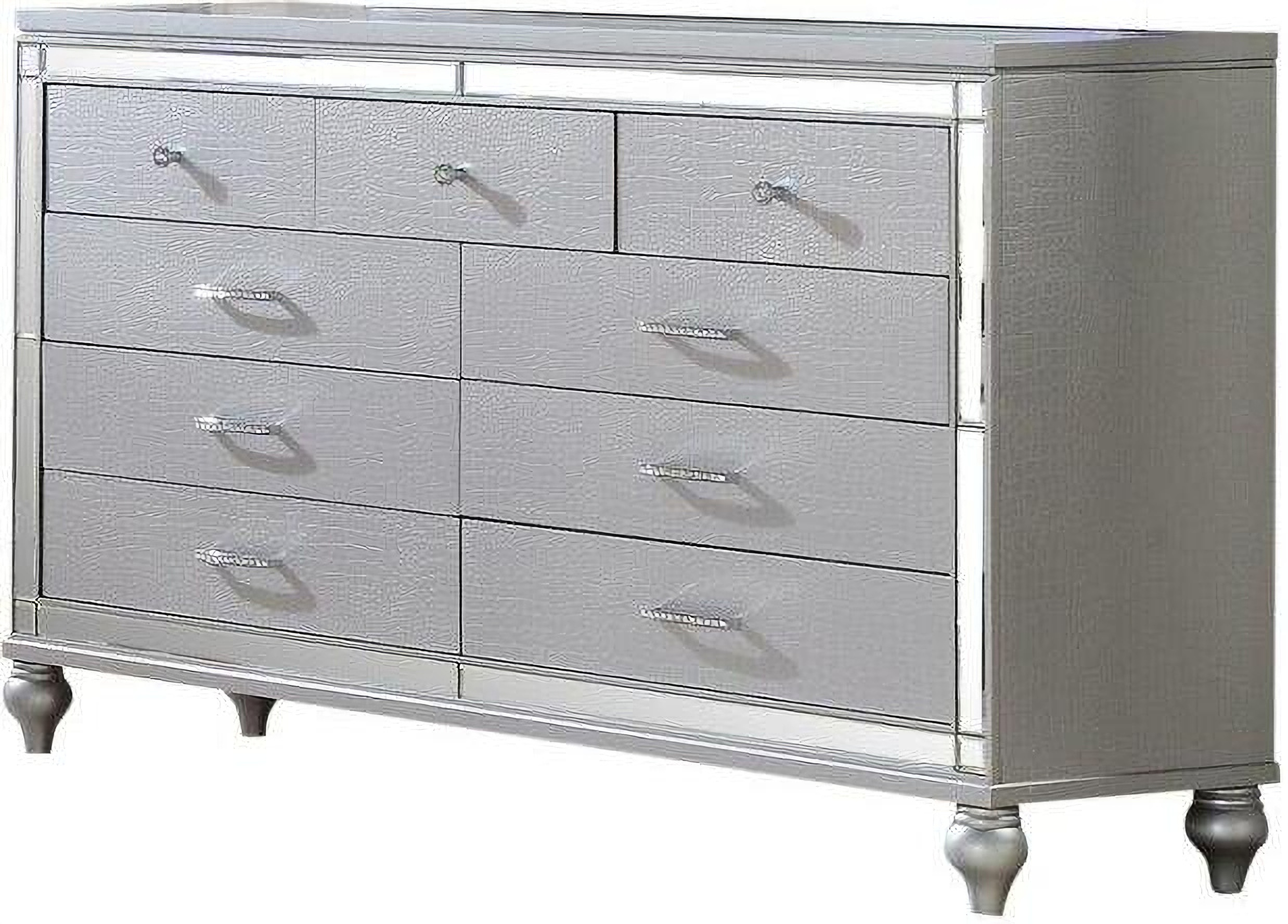 Galaxy Home Sterling Silver Wood Dresser Galaxy Home Sterling Silver Wood Dresser