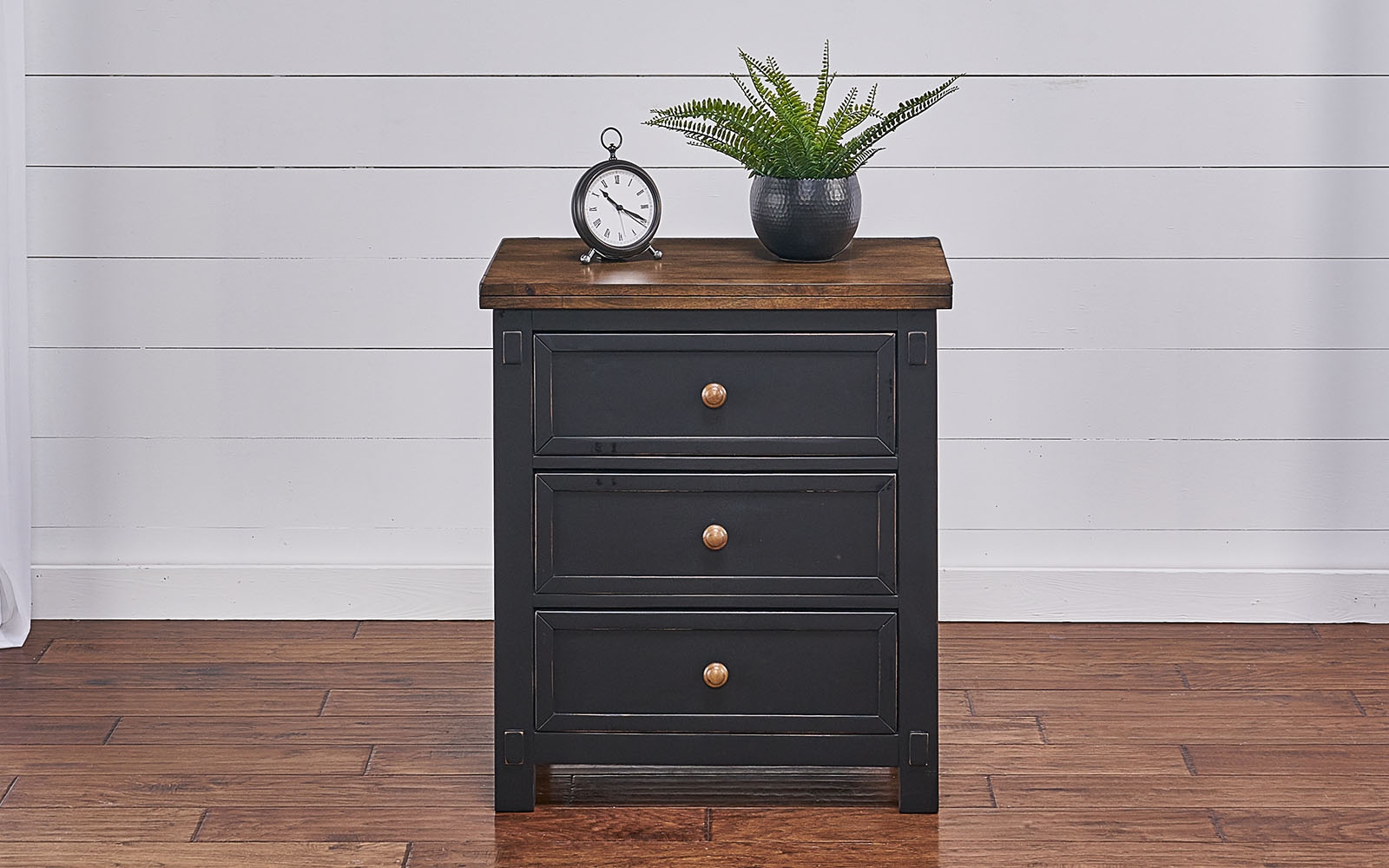 Modway Dylan Nightstand, Walnut Gray