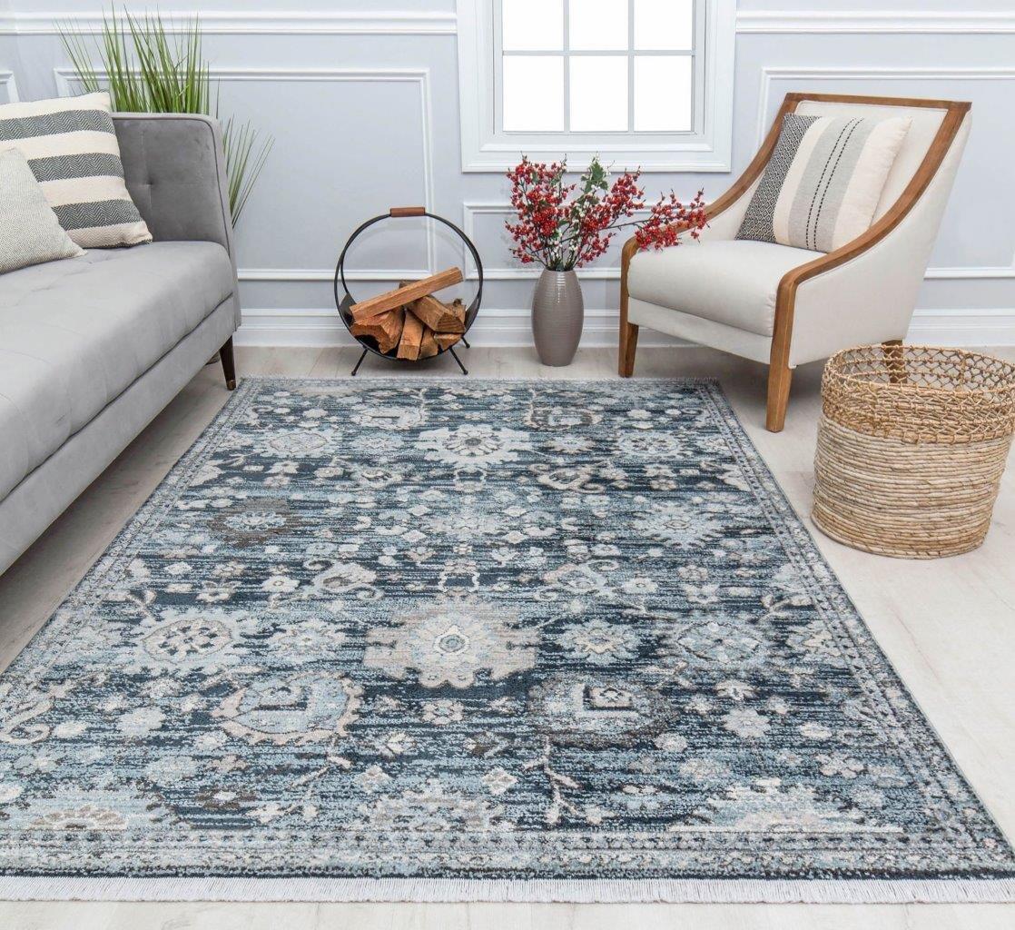 Black and top grey area rugs