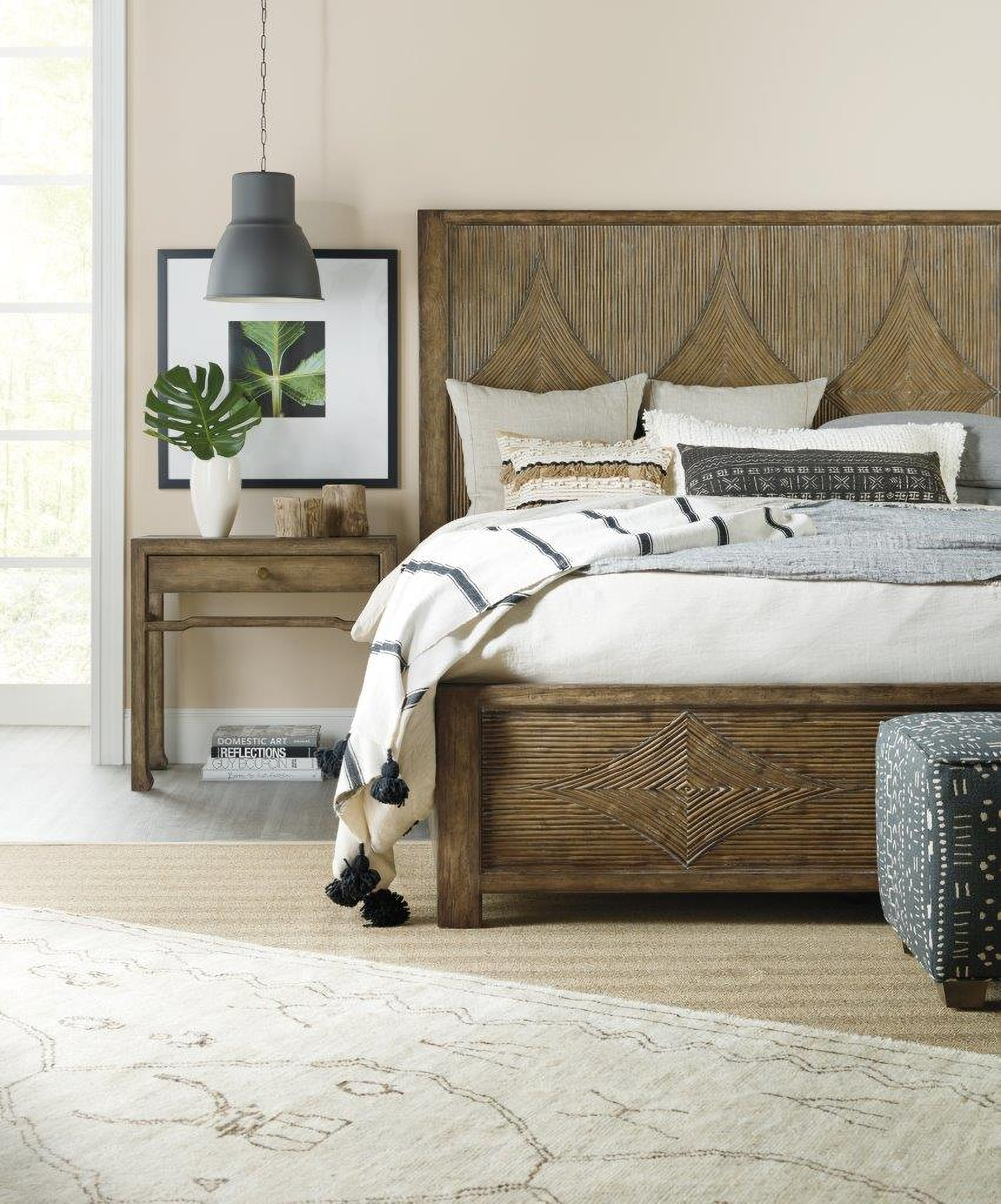 Sundance Rich Dynamic Brown Panel Bedroom Set by Hooker | 1StopBedrooms