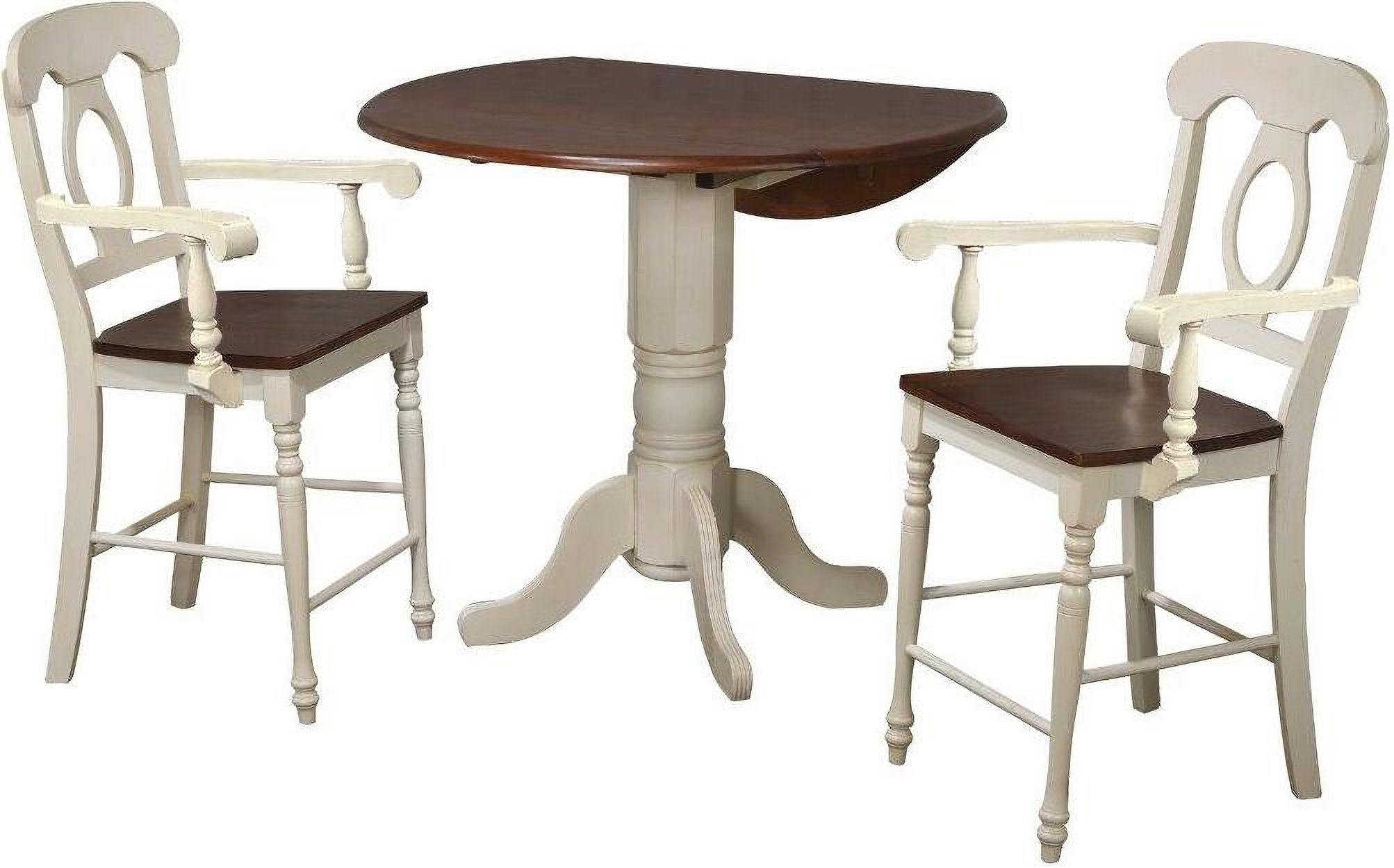 Round drop leaf online table set