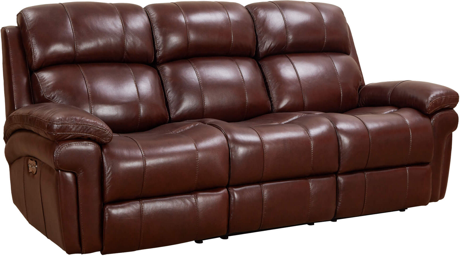 Luxe Leather Reclining Sofa