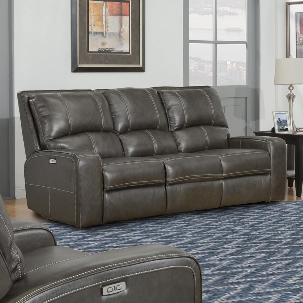 Claude Dual Power Headrest and Lumbar Support Reclining Sofa in