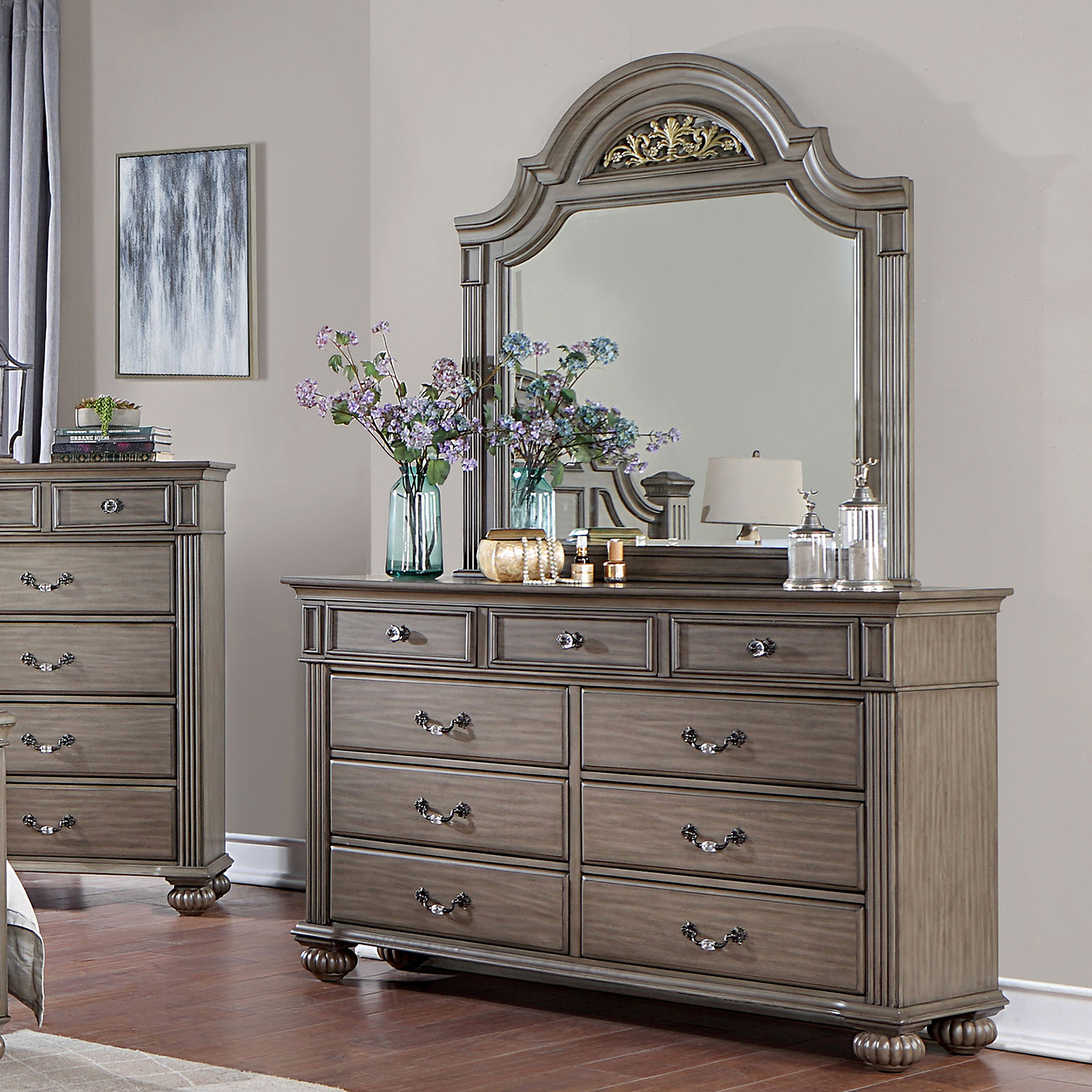 Furniture of America Syracuse Dresser in Gray