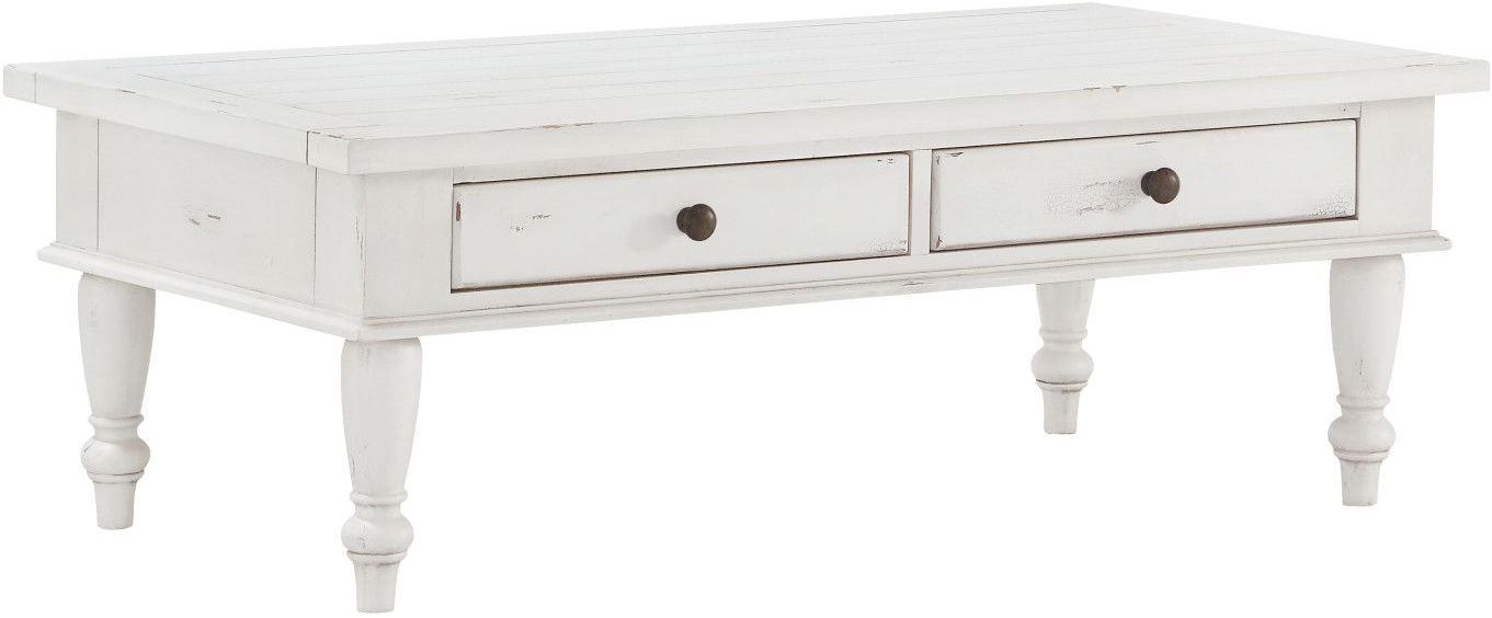 Abaco Country White 52 Coffee Table 1stopbedrooms