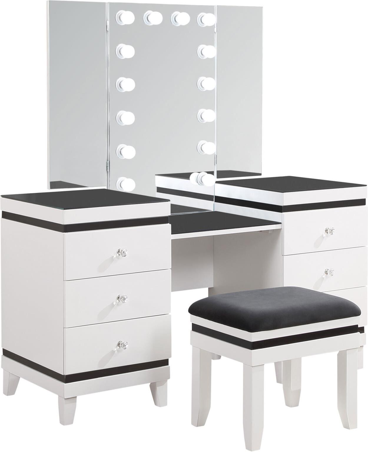 Stylish Makeup Vanity with Ample Storage