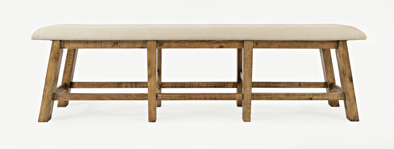 Telluride 85 Inch Upholstered Counter Height Bench In Gold by Jofran ...
