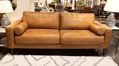 Telora Caramel Sofa - 1StopBedrooms