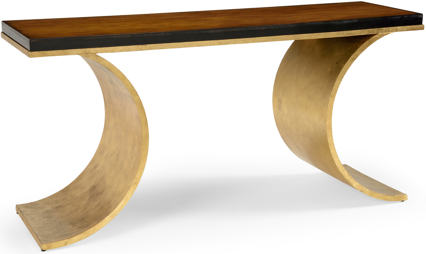 Thames Console In Brown and Gold
