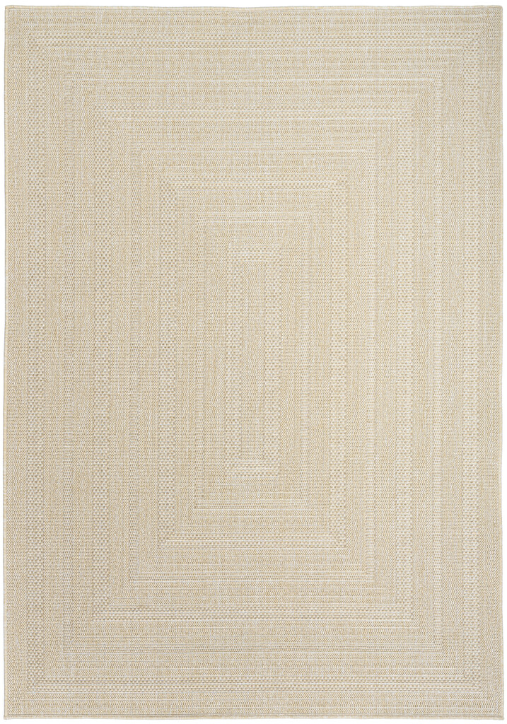 Tulum Outdoor Rug Tulum 6' x 9' Outdoor Rug In Cream by Nourison | 1StopBedrooms