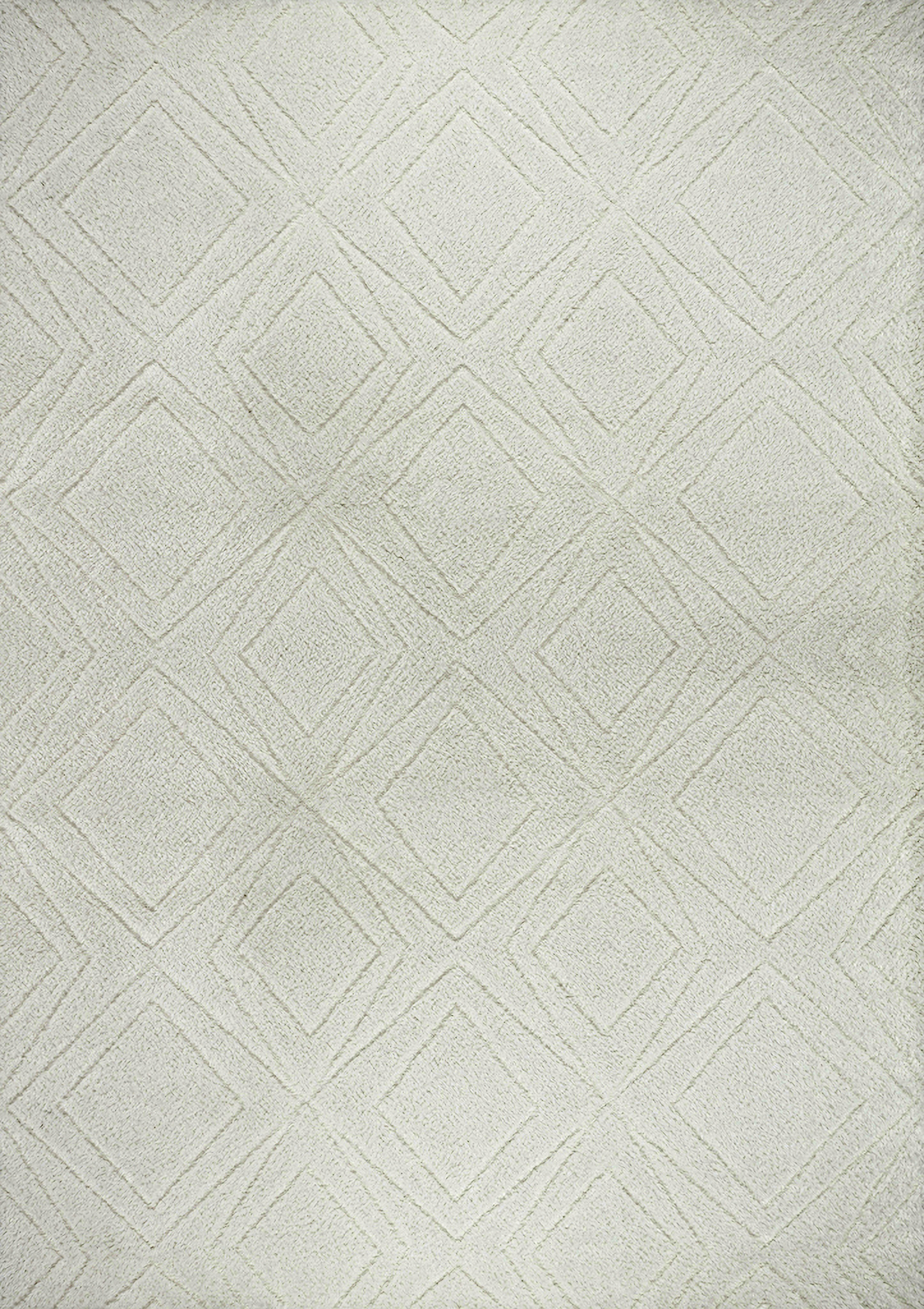 Turkish shag collection modern area rug 8 8 x 11 8 in ivory and