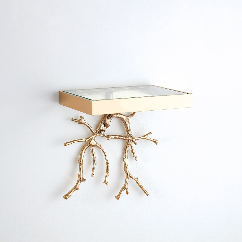Twig Wall Bracket In Brass by Global Views | 1StopBedrooms