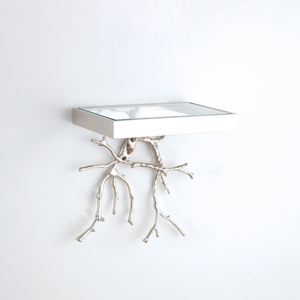 Twig Wall Bracket In Nickel by Global Views | 1StopBedrooms