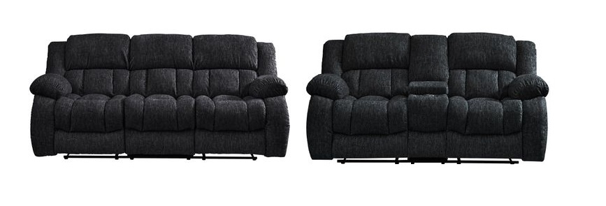 Grey Reclining Living Room Sets