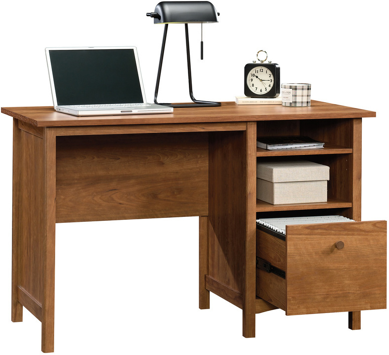Union Plain Desk In Prairie Cherry by Sauder | 1StopBedrooms