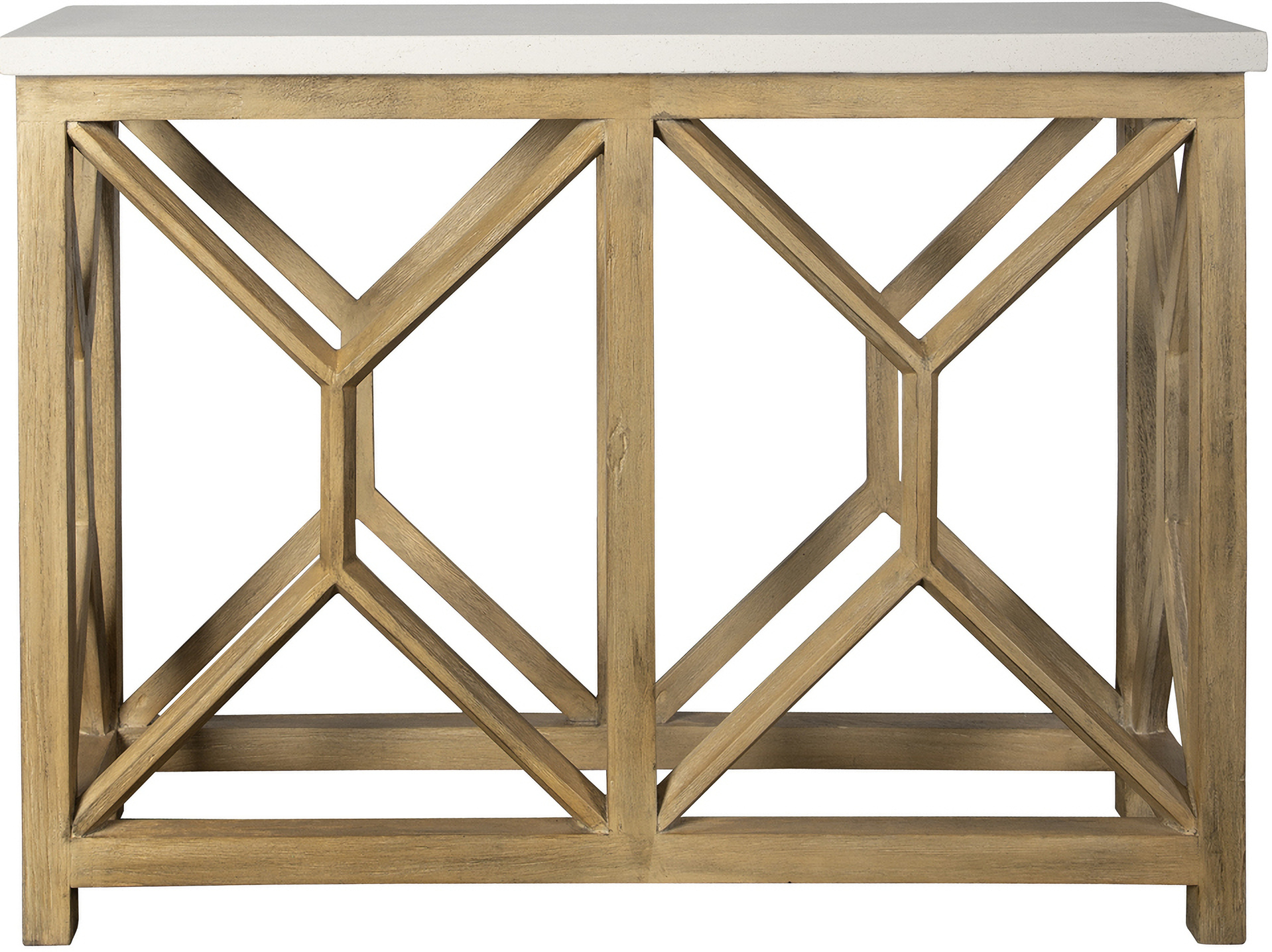 Uttermost Catali Ivory Stone Console Table