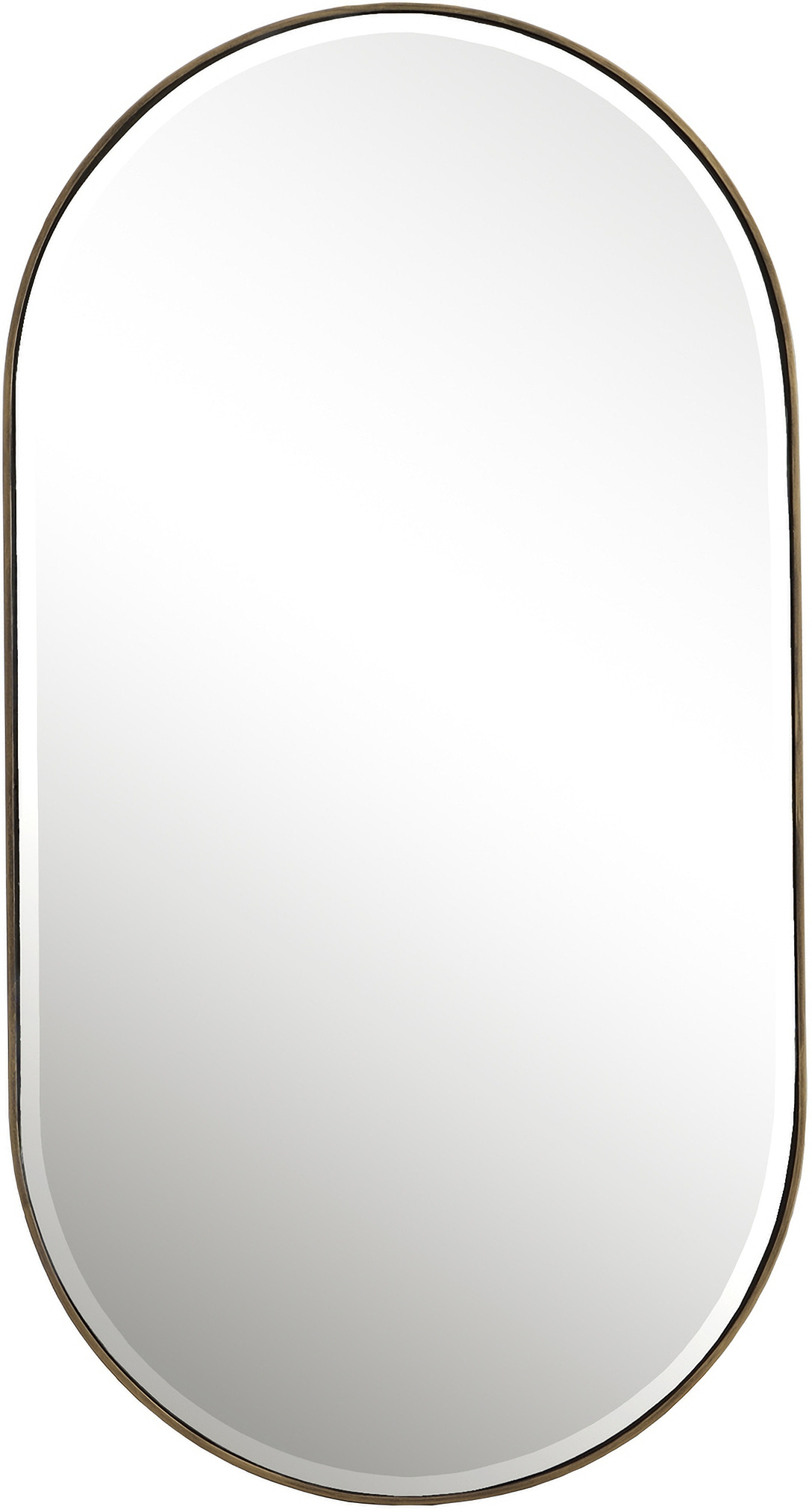 Uttermost lago oval gold mirror 1stopbedrooms