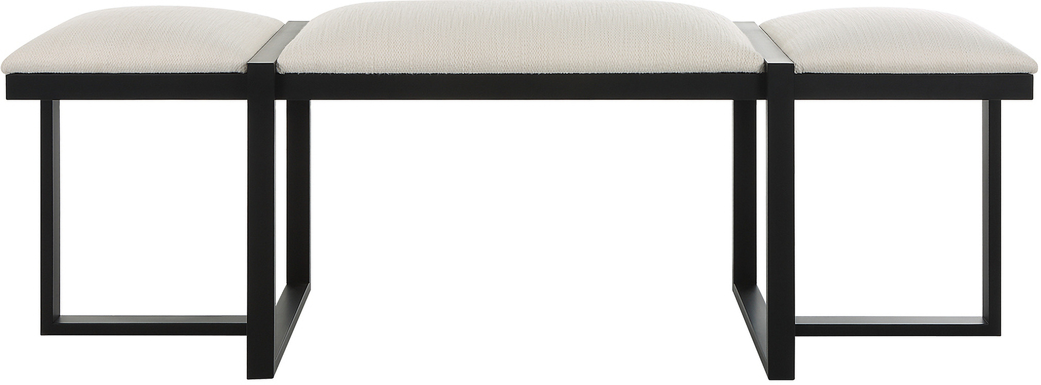 Uttermost triple cloud modern upholstered bench 1stopbedrooms