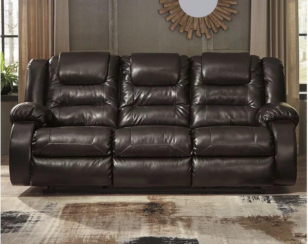 vacherie chocolate reclining sofa