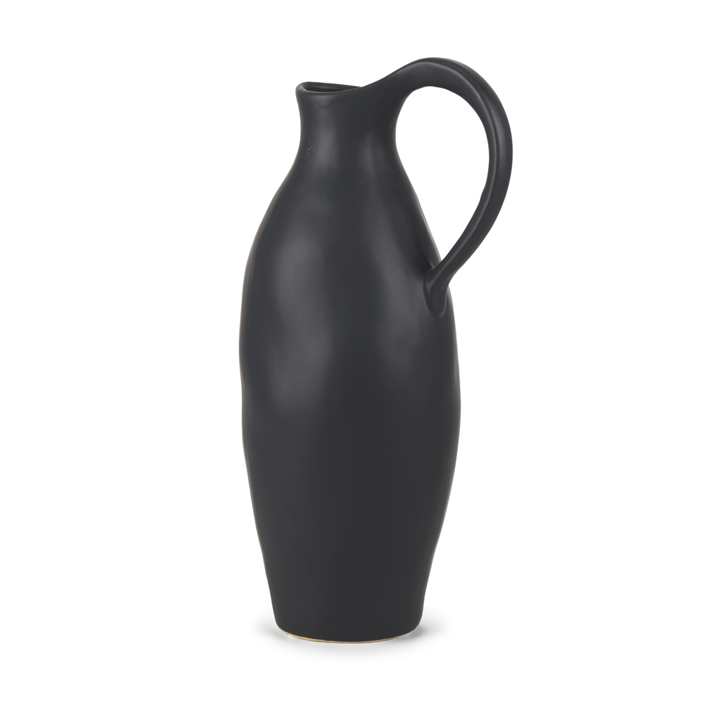 Valora Ceramic Jug In Black