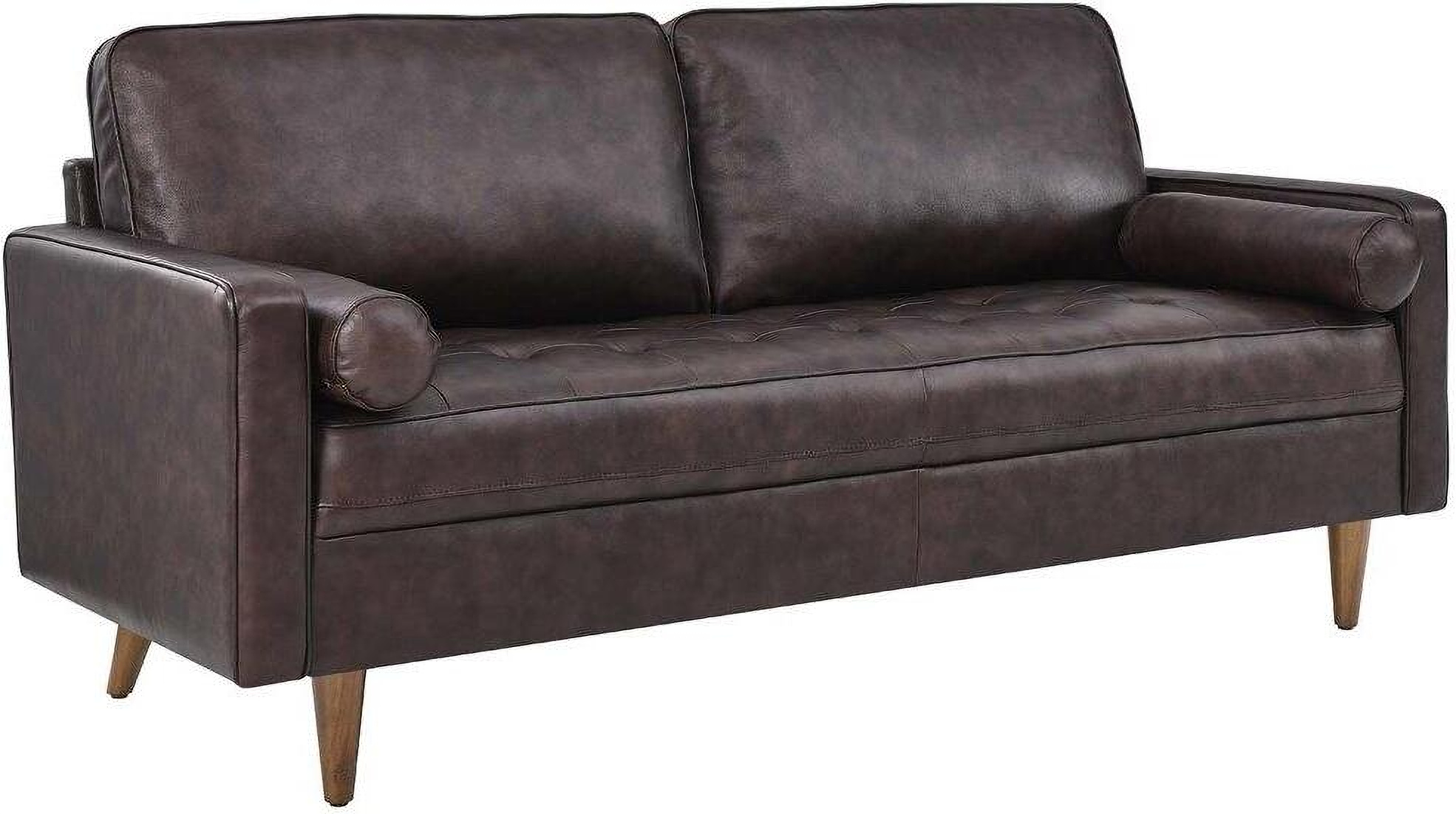 Valour Brown Leather Sofa By Modway 1stopbedrooms 3586