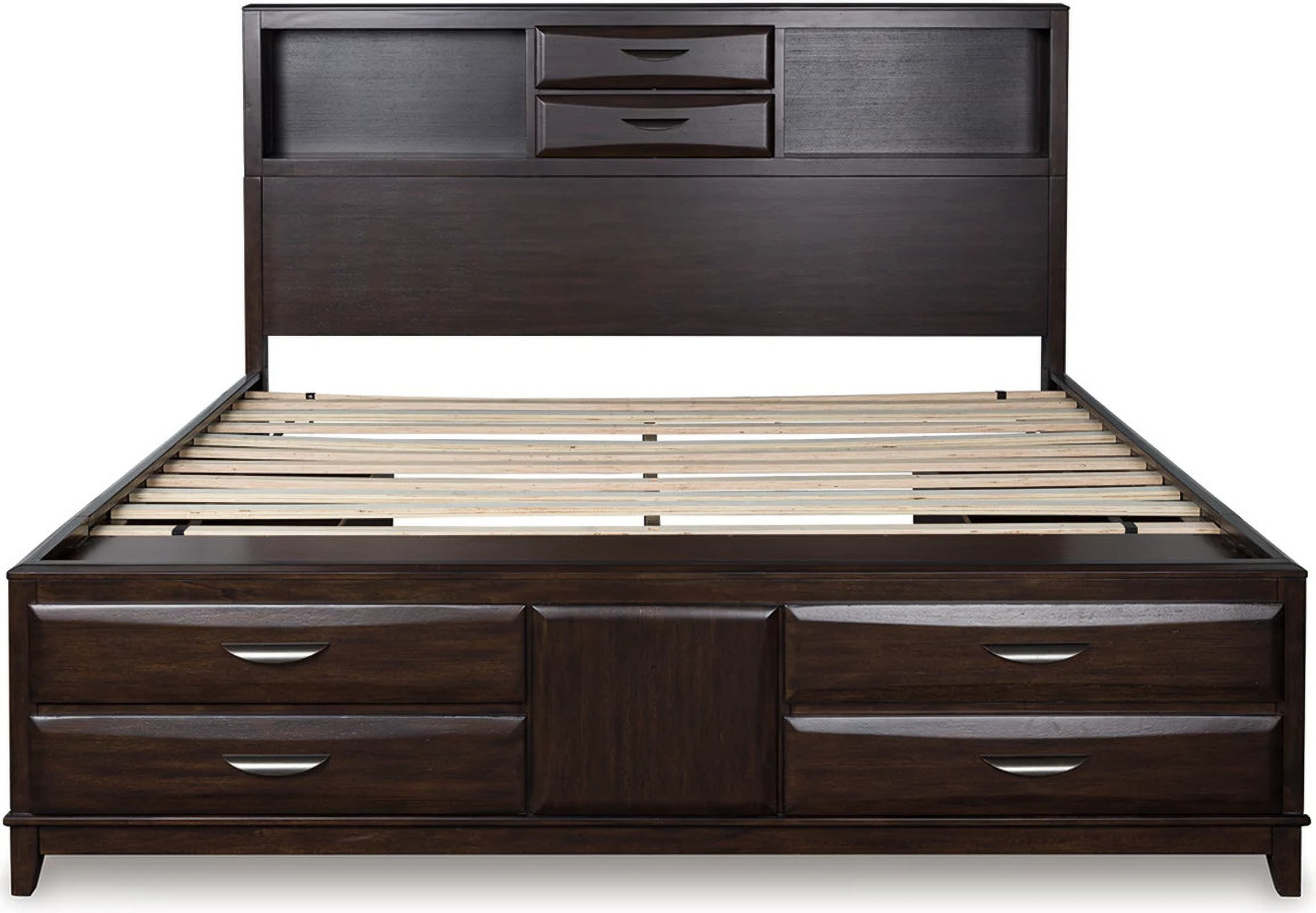 Vanmore California King Storage Bed In Dark Brown by Ashley Furniture
