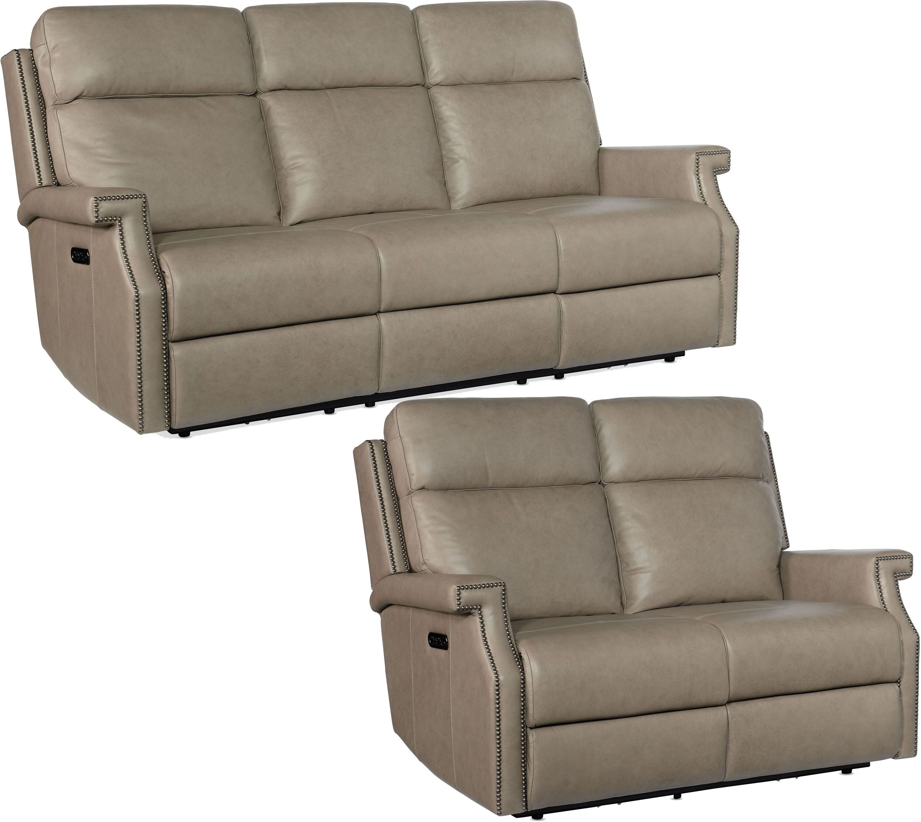 Vaughn Grey Zero Gravity Living Room Set with Power Headrest by Hooker ...