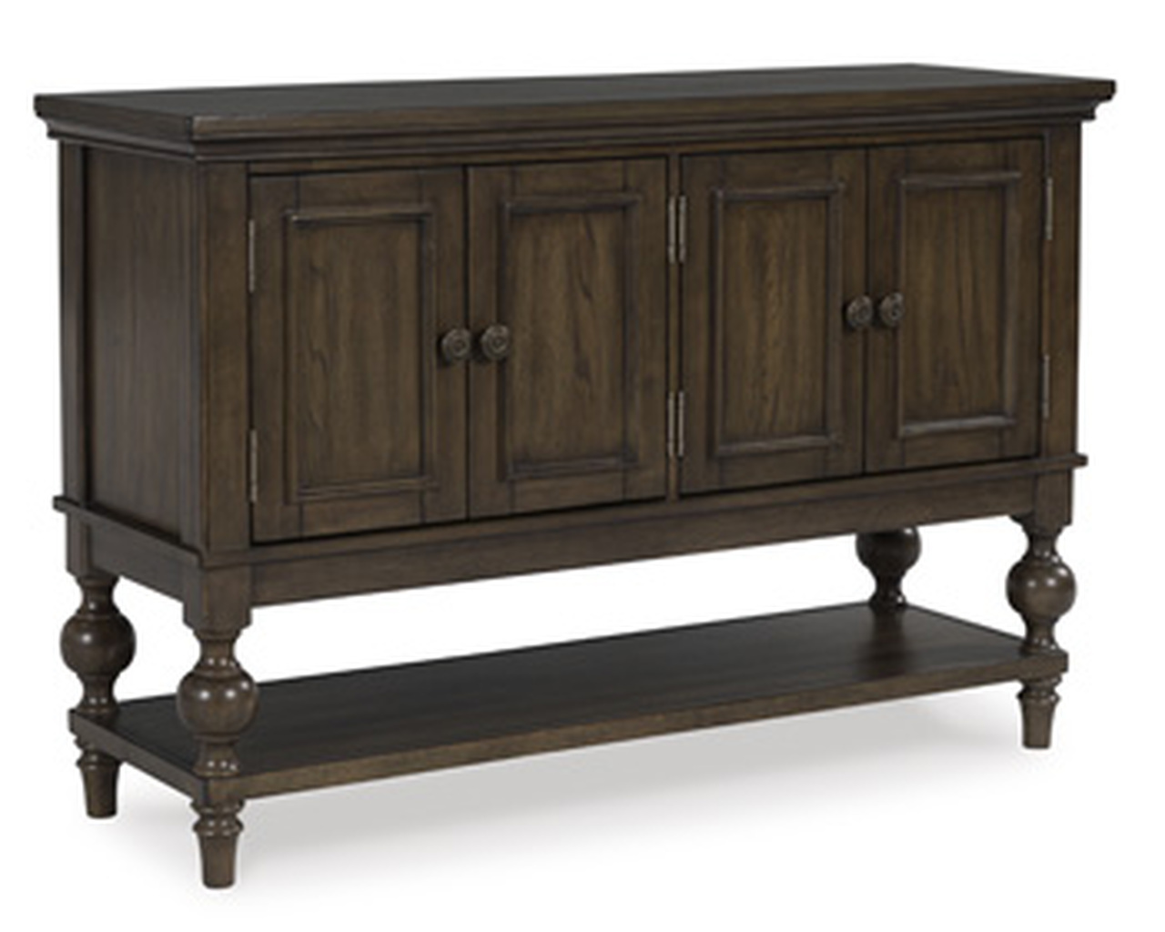 Veramond Dining Server In Dark Brown by Ashley Furniture