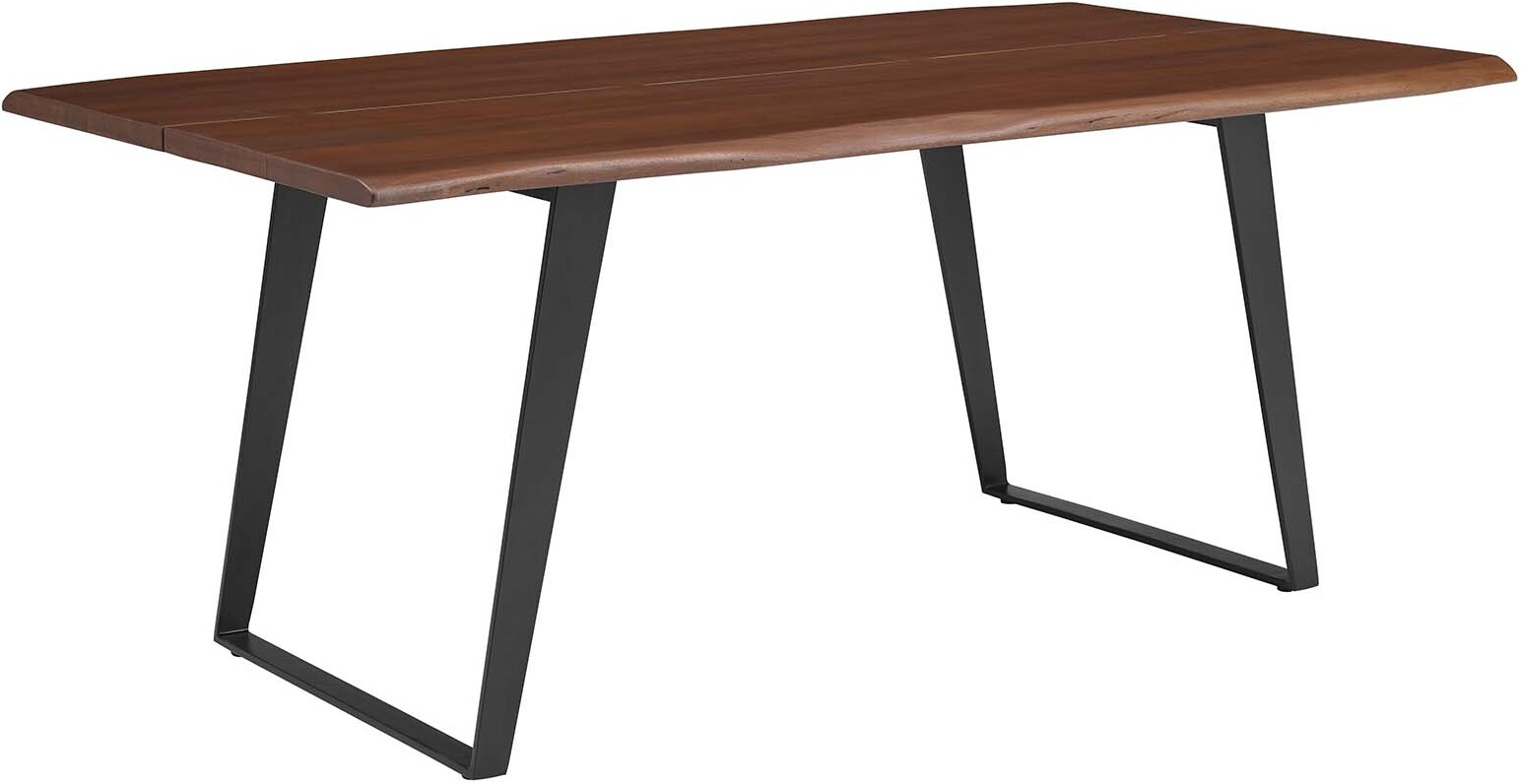 Viggo Black Walnut 74 Inch Live Edge Acacia Wood Dining Table by Modway ...