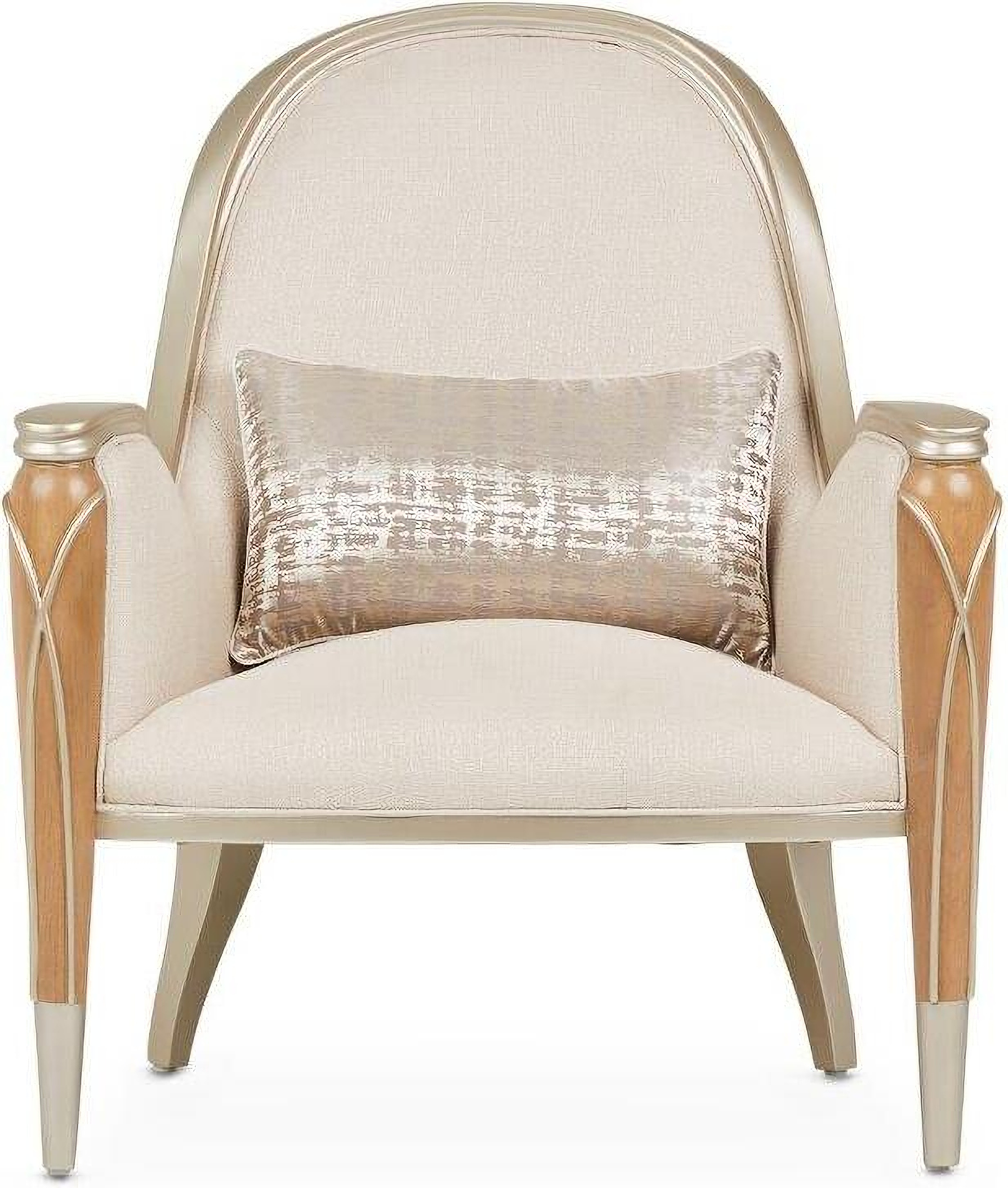 Villa Cherie Accent Chair In Pearl/Caramel