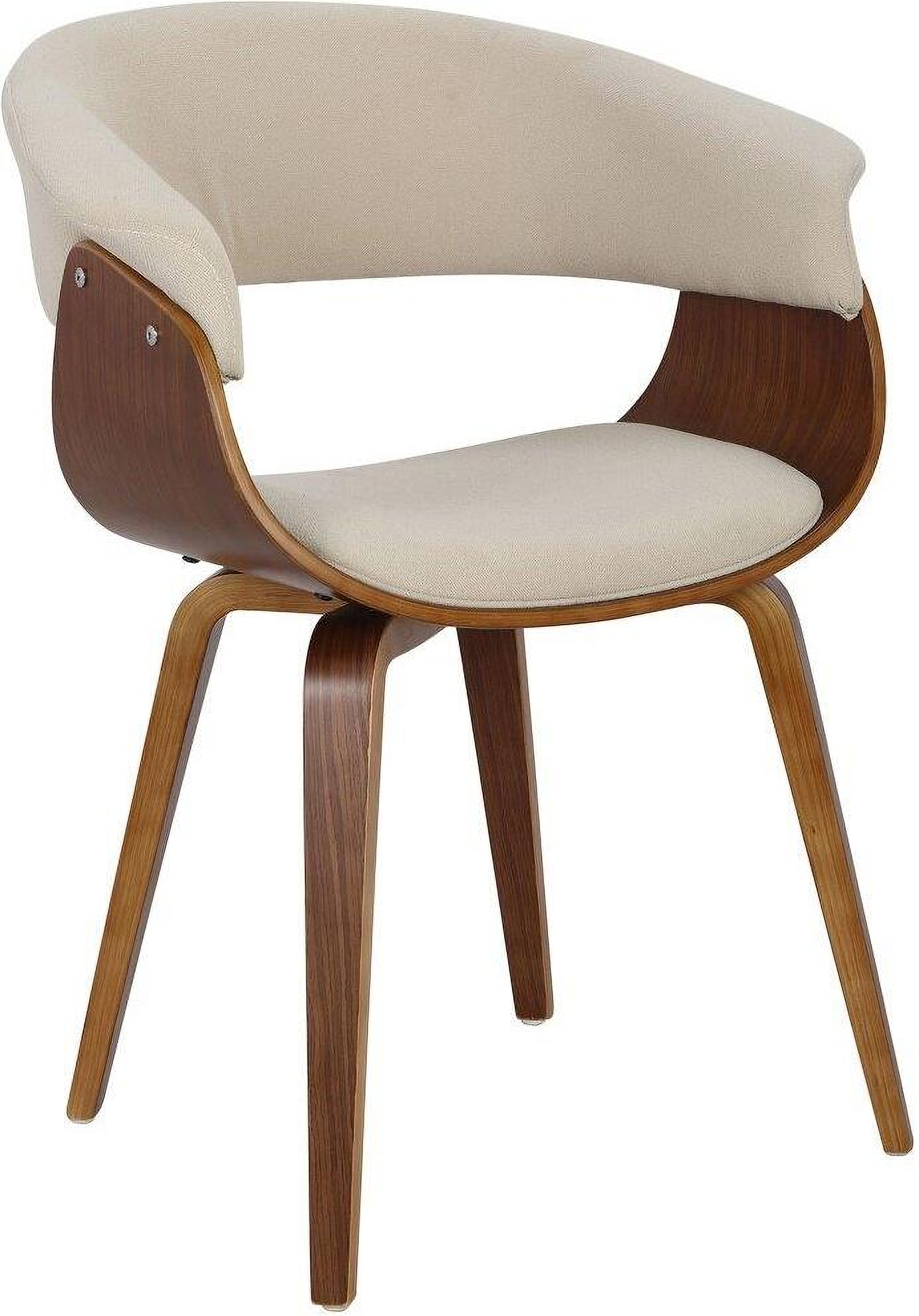 Cream mid century chair sales