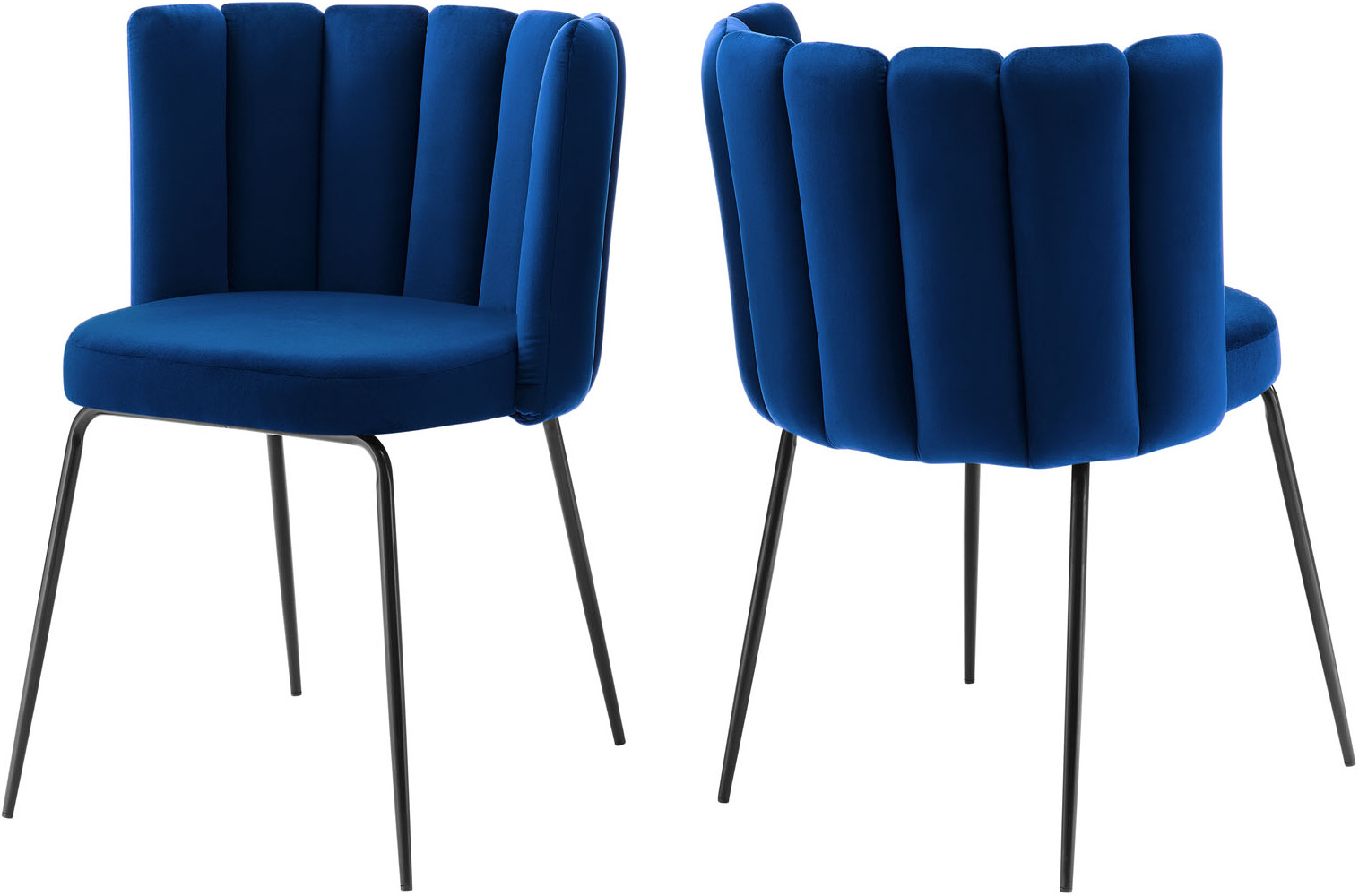 Navy plastic best sale dining chairs