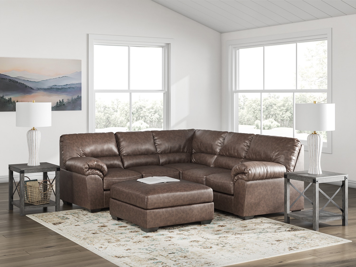 Walker Point LAF 2-Piece Sectional In Umber by Ashley Furniture ...