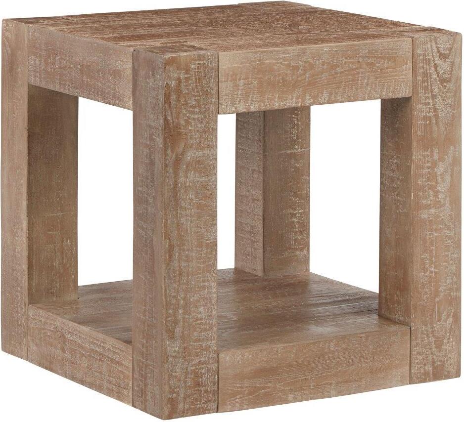 Waltleigh Distressed Brown End Table 1StopBedrooms