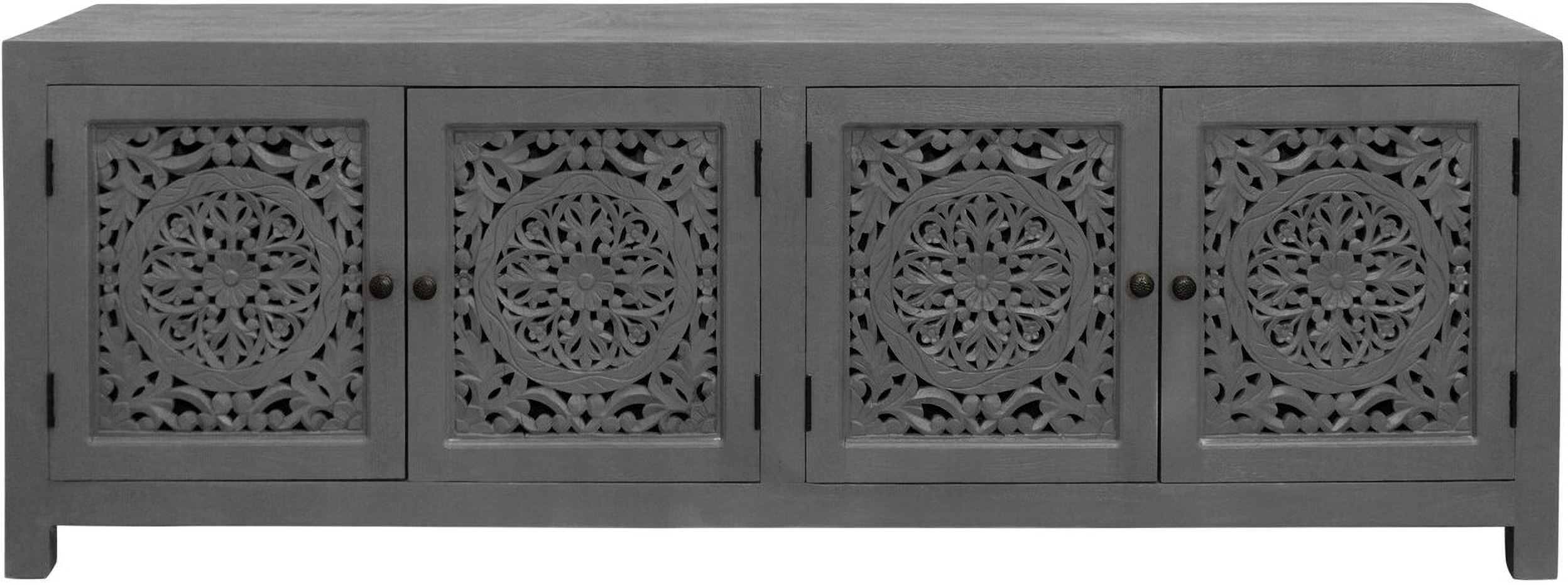 Solid Wood Media Cabinet