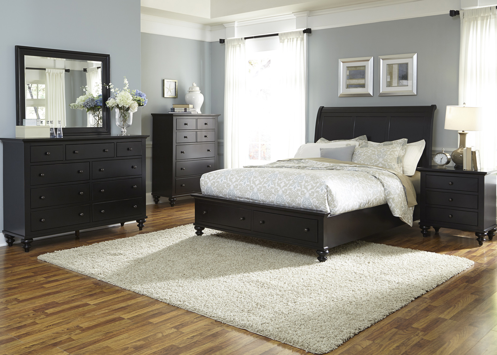 Liberty Furniture Hamilton Iii Storage Bedroom Set In Black