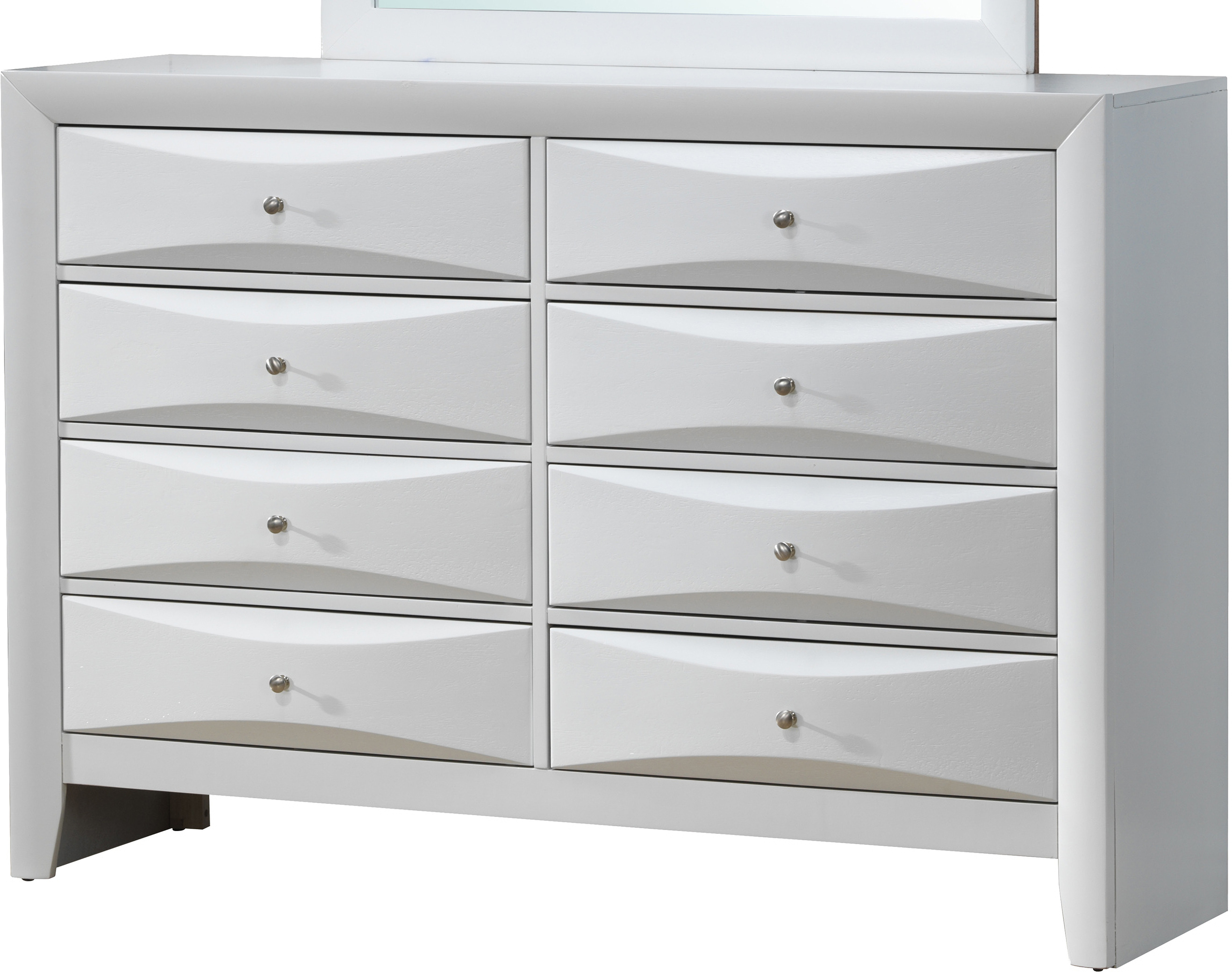 Glory Furniture G1570 8 Drawer Dresser in White 1StopBedrooms