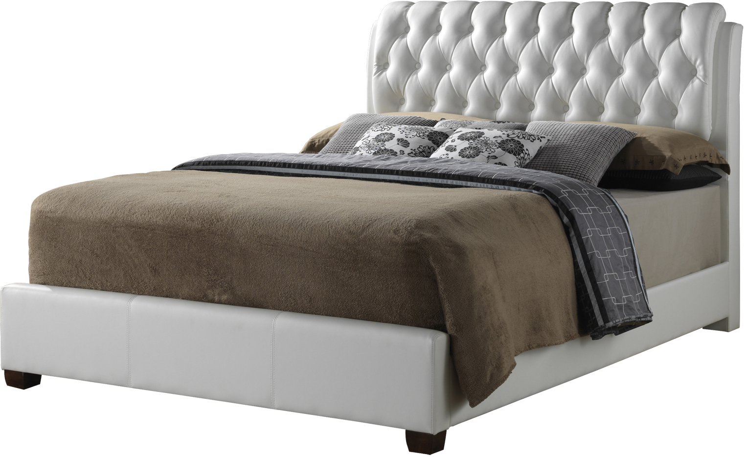 Glory Glory Furniture G1570 King Button-Tufted Bed in ...