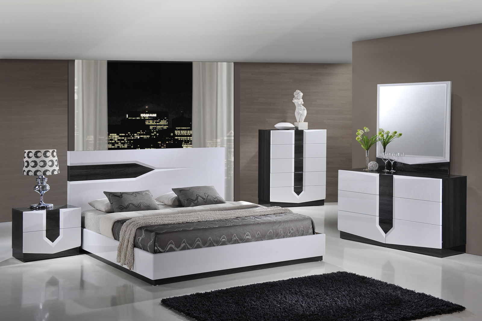 Global Furniture USA Global Furniture Hudson Platform Bedroom Set in ...