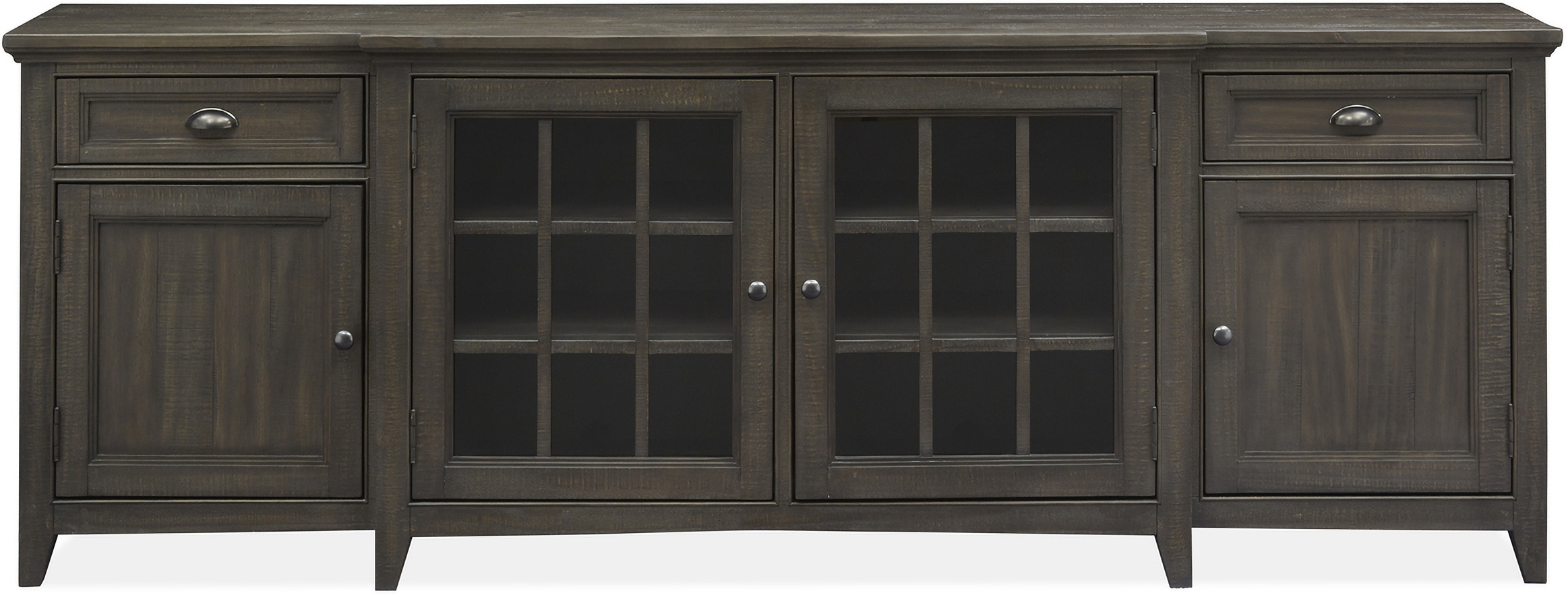 Westley Falls 90 Inch Console In Graphite by Magnussen | 1StopBedrooms