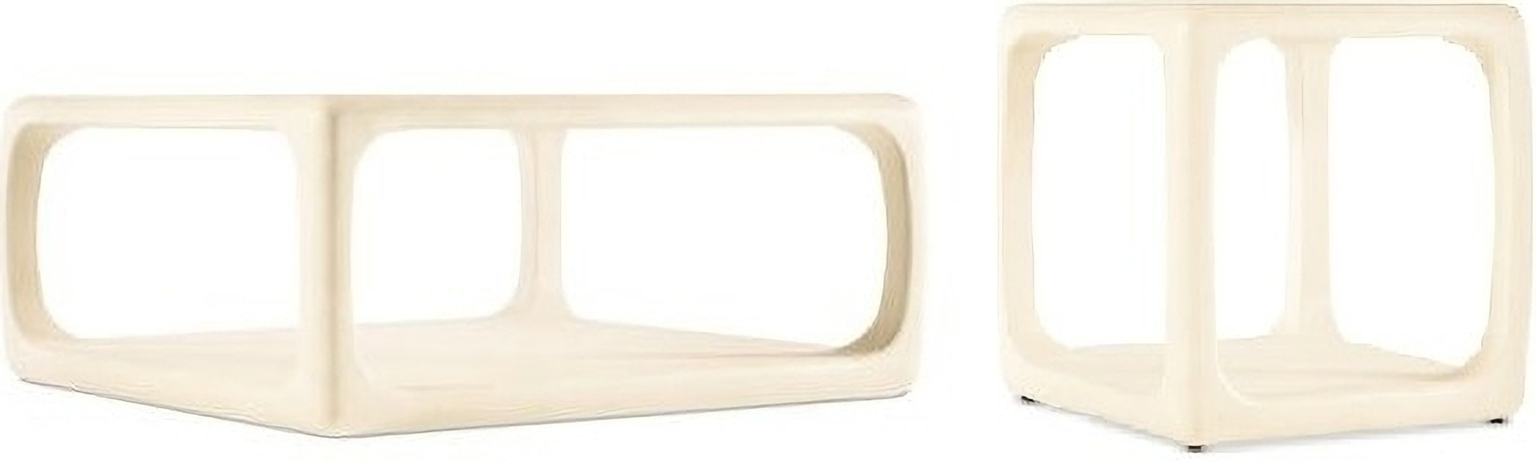 Westwood Square Occasional Table Set In White and Cream by Hooker ...
