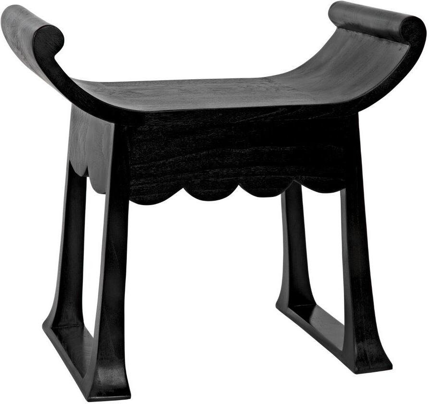 Wey Stool In Charcoal by Noir