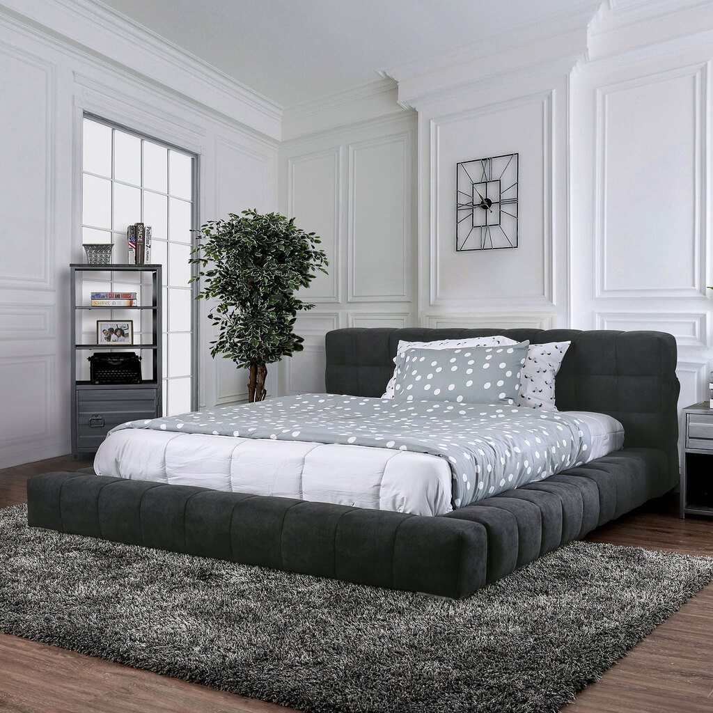  Acme Louis Philippe III Eastern King Bed in Platinum : Home &  Kitchen