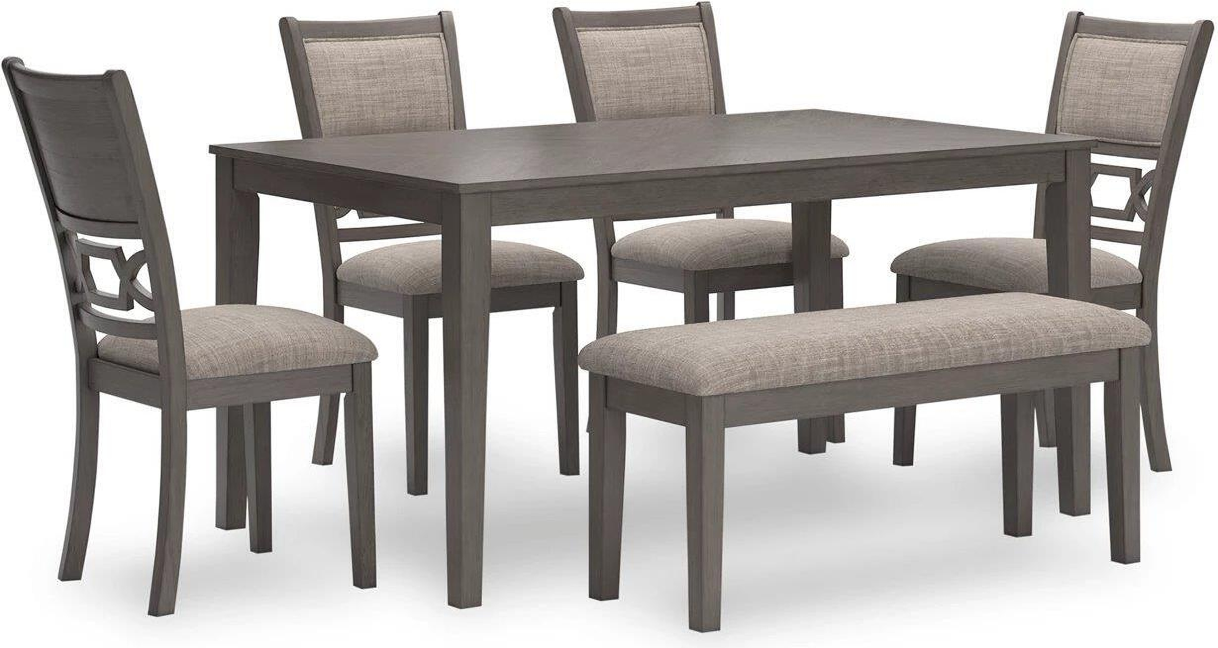 wrenning dining table and 4 chairs and bench set of 6
