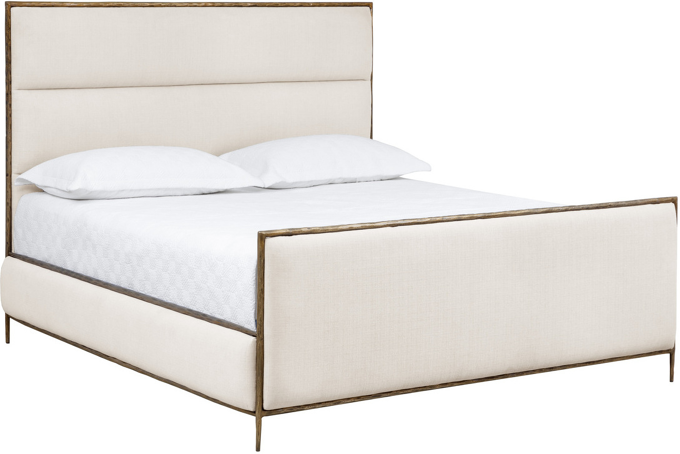 Yasmine King Bed In Zenith Alabaster by Sunpan 1StopBedrooms
