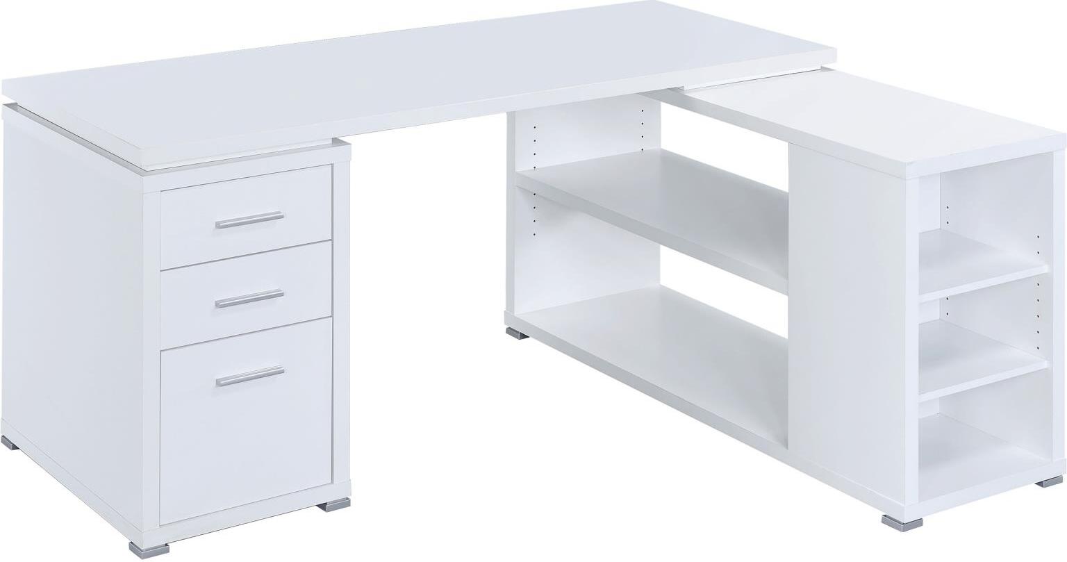 Manhattan Comfort Palermo Classic L Desk White